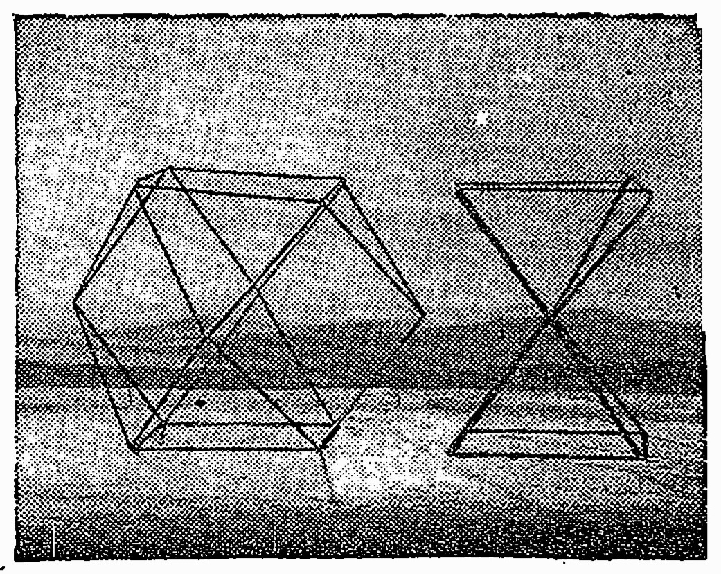 R. Buckminster Fuller, jitterbug tranformation puppet. New York Times, 6 March 1958.